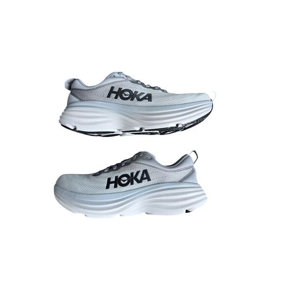 Hoka One One Bondi 8 Men's Running Shoes Gray Size 10 Athletic - Picture 3 of 12